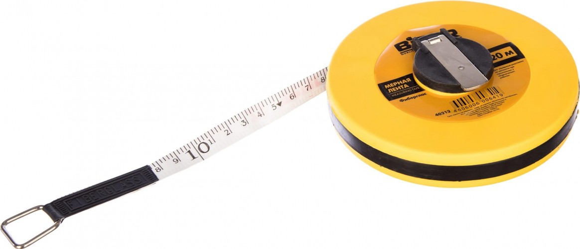 Мерная лента Biber 40 212 фиберглассовая 20м тов-049312