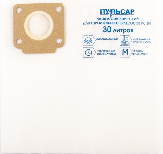 Мешок ПУЛЬСАР 908-047 ПС 300 синтетический одноразовый 30 л (5 шт)