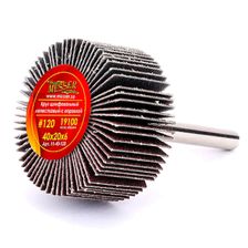 Круг MESSER шлифовальный лепестковый с оправкой (на шпильке) 40х20х6 #120 - изображение 2