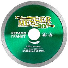 Диск алмазный сплошной Messer DIY 125 мм (керамогранит) - изображение 2
