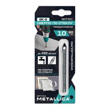 Сверло по стеклу тв. спл. METALLICA Optima, 10х80 мм, 2-кромки, круглый хвостовик - изображение 2