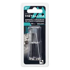 Коронки алмазные METALLICA Optima 10x55 мм, #80, по стеклу, плитке, 2 шт, в блистере - изображение 2