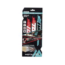 Набор пилок сабельных METALLICA Optima №1, S644D/S711EF/S922BF, 150мм, дер/мет, в карт., 3шт - изображение 2