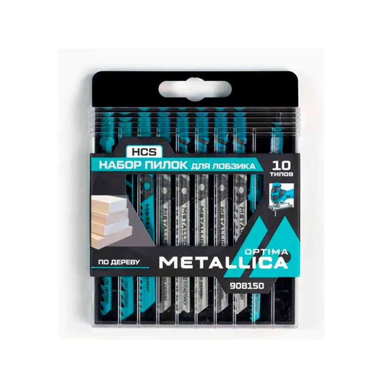 Набор пилок д/лобзика METALLICA Optima  №3 по дереву, в пласт. коробке, 10шт