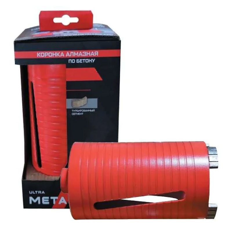 Коронка алмазная по бетону METALLICA Ultra 102x150 мм, М16, без хвостовика
