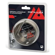 Коронка алмазная METALLICA Ultra  90х70 мм, #46, с сверлом, по керамограниту, плитке, в блистере - изображение 2