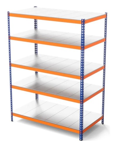 Металлический стеллаж ГТС Профи 2500x1240x455, ярусы: 5 шт. оцинк. метал. 99-251245507