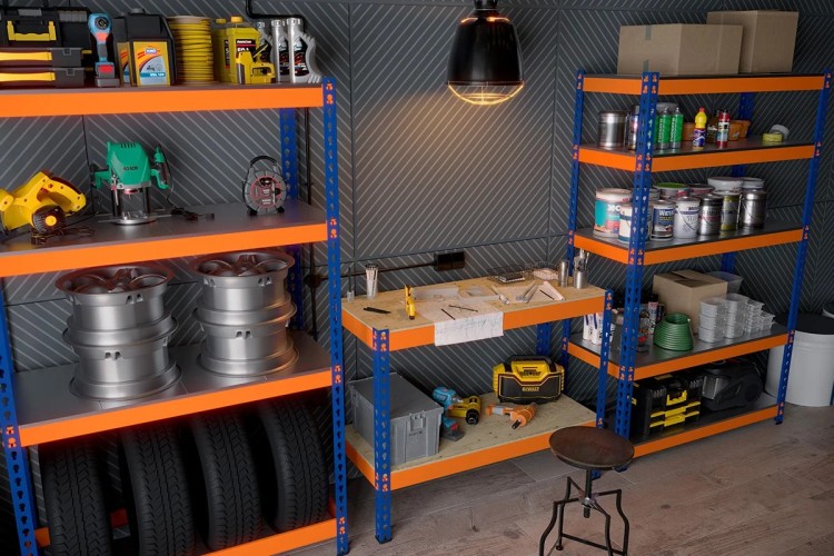 Металлический стеллаж ГТС Профи 2500x1240x770, ярусы: 5 шт. оцинк. метал. 99-251277507 - изображение 4