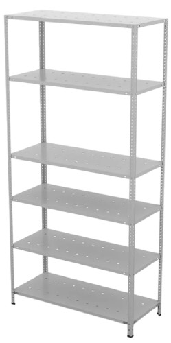 Металлический стеллаж ГТС ТС Лайт 2200x1000x400, полки: 6 шт. метал. перф. 99-221040404