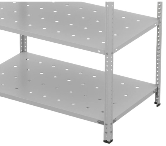 Металлический стеллаж ГТС ТС Лайт 2200x1000x600, полки: 6 шт. метал. перф. 99-221060404 - изображение 2