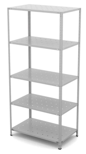 Металлический стеллаж ГТС ТС Лайт 2200x1000x600, полки: 5 шт. метал. перф. 99-221060403