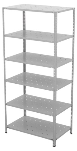 Металлический стеллаж ГТС ТС Лайт 2200x1000x500, полки: 6 шт. метал. перф. 99-221050404