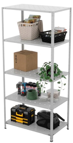 Металлический стеллаж ГТС ТС Лайт 2200x1000x500, полки: 5 шт. метал. перф. 99-221050403 - изображение 3