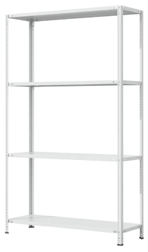 Металлический стеллаж ГТС ТС Лайт 2000х1200х400 сост.ст. полки:4 шт, металл 99-20001204