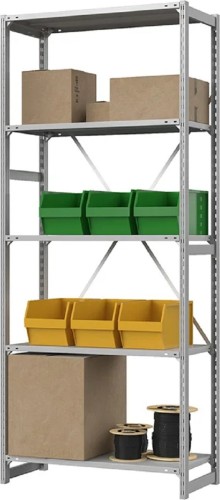 Металлический стеллаж ГТС Универсал Стеллаж 2500x1060x300 мм, 5 полок 99-251130501С