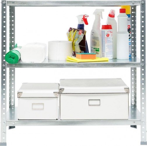 Металлический стеллаж ПРАКТИК ES75KD/75x30/3 оцинкованный S24099023358 - изображение 4