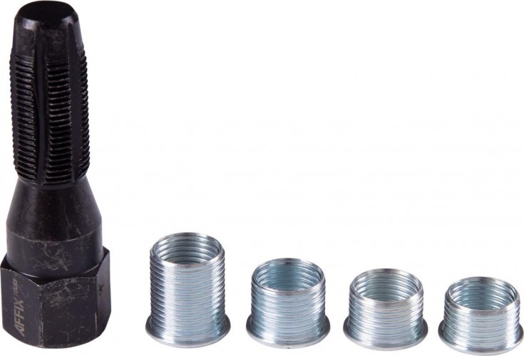 Метчик для восстановления свечной резьбы AFFIX набор ремонтных вставок 5 пред. AF10312005