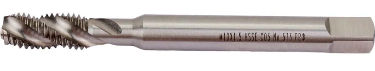 Метчик Профоснастка №533 Эксперт М10*1,5 DIN371 HSSE Co5 глух отв однопроходн. 50231033