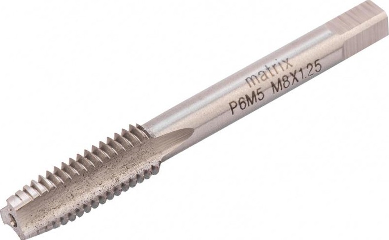 Метчик ручной MATRIX М  8 х 1,25 мм, Р6М5 76677 76677 - изображение 4