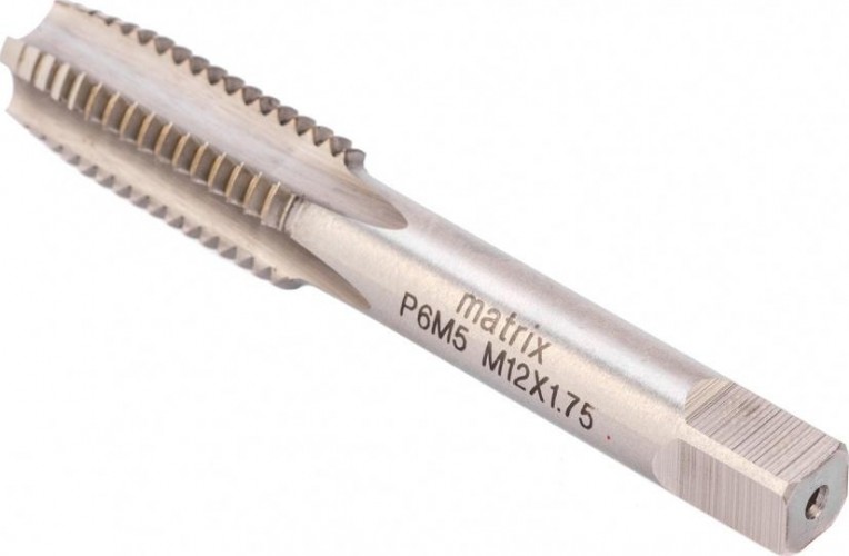 Метчик ручной MATRIX М12 х 1,75 мм, Р6М5 76696 76696 - изображение 3