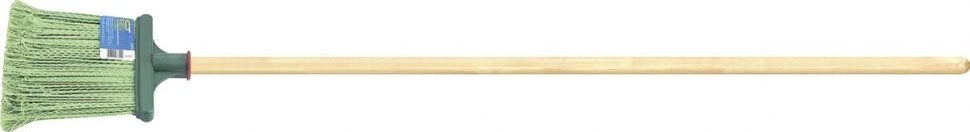 Метла полипропиленовая СИБРТЕХ плоская, распушеная 240 х 160 мм, с черенком 63219 63219