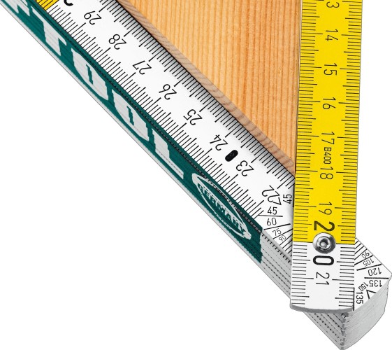 Метр складной KRAFTOOL PRO-90 Kontakt 2.4 м, деревянный  34729 - изображение 3