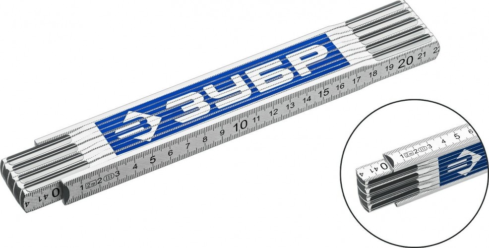 Метр складной ЗУБР деревянный 2м 3424-2_z02 - изображение 2