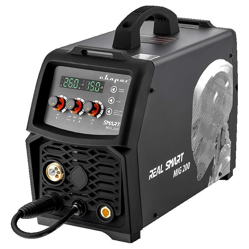 Инвертор сварочный MIG 200 REAL SMART (N2A5) Black (маска+краги) - изображение 2