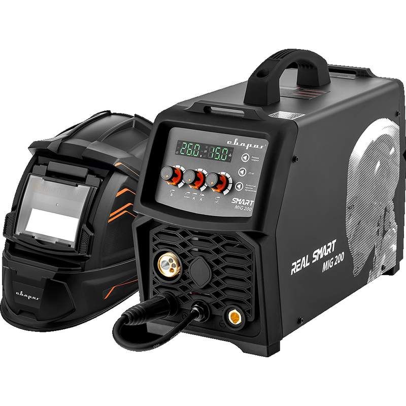 Инвертор сварочный MIG 200 REAL SMART (N2A5) Black (маска+краги) - изображение 8