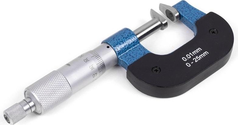 Микрометр ЧИЗ  зубомерный МЗ-УС-25 0,01 с усеченными пяткой и винтом ЧИЗ 127256