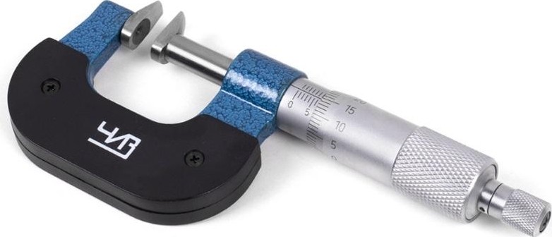 Микрометр ЧИЗ  зубомерный МЗ-УС-25 0,01 с усеченными пяткой и винтом ЧИЗ 127256 - изображение 2
