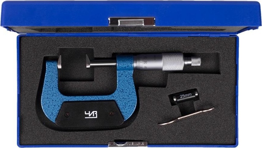 Микрометр ЧИЗ  зубомерный МЗ-УС-50 0,01 с усеченными пяткой и винтом ЧИЗ 127257 - изображение 3