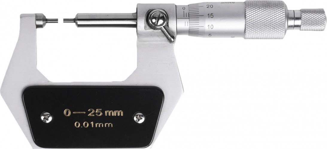 Микрометр SHAN  с мал.изм.губ. МК-МП- 25 0,01 450358