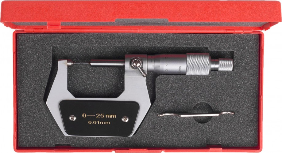 Микрометр SHAN  с мал.изм.губ. МК-МП- 25 0,01 450358 - изображение 4