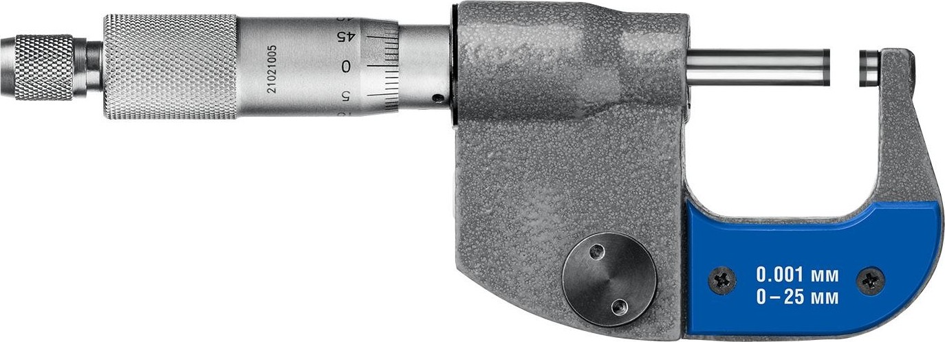 Микрометр цифровой ЗУБР ПРОФЕССИОНАЛ гладкий мкц 25, диапазон 0-25мм, шаг измерения 0,0 34482-25_z02 - изображение 4