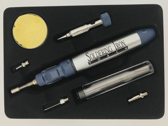 Микропаяльник газовый в наборе TurboJet TJ250-B 137 Вт