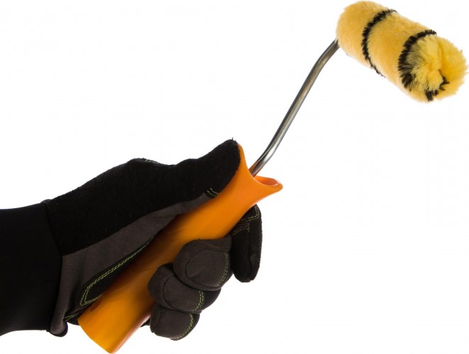 Мини-валик STAYER DUALON ПОЛИАКРИЛ малярный в сборе, ворс 7мм, бюгель 6мм, 15х110мм,  03-05812-11 - изображение 3