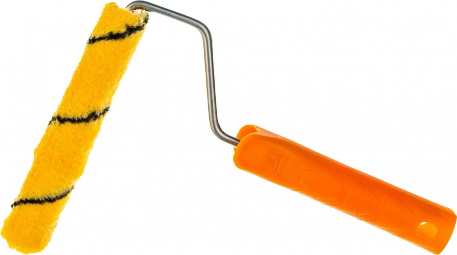 Мини-валик STAYER DUALON ПОЛИАКРИЛ малярный, ворс 7мм, бюгель 6мм, 15х160мм, master 05812-16