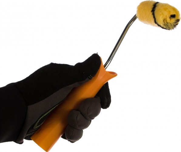 Мини-валик STAYER DUALON ПОЛИАКРИЛ малярный в сборе, ворс 7мм, бюгель 6мм, 15х70мм, m 03-05812-07 - изображение 3