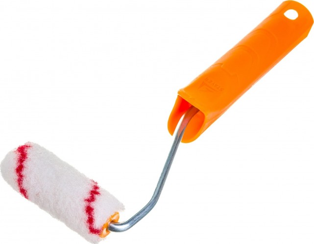 Мини-валик STAYER NYLON ПОЛИАМИД малярный в сборе, ворс 8мм, бюгель 6мм, 15х70мм, m 03-0506-07_z01