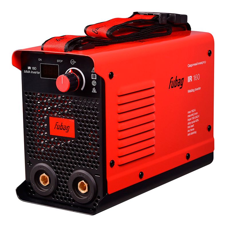Инвертор MMA сварки IR 160 свар.ток 160А раб.напряжение 150-240В (41326)  + Сварочные краги на подкл