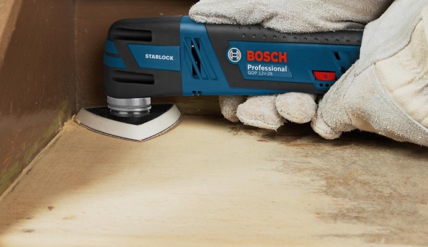 Многофункциональный инструмент аккумуляторный BOSCH GOP 12V-28 06018B5020 2х2,0Ач, кейс - изображение 4