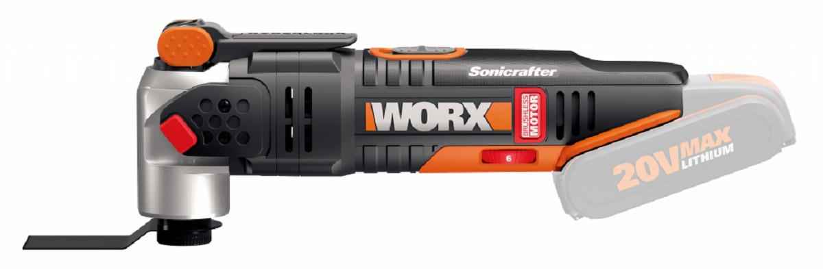 Многофункциональный инструмент аккумуляторный Worx WX693.9 20В, без АКБ и ЗУ, коробка - изображение 2