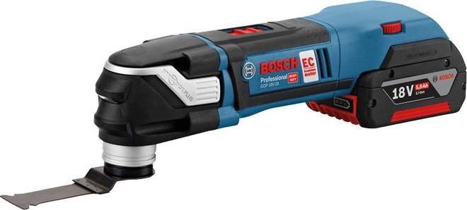 Многофункциональный инструмент аккумуляторный BOSCH GOP 18V-28 бесщеточный 06018B6003 2х5,0Ач, кейс L-Boxx