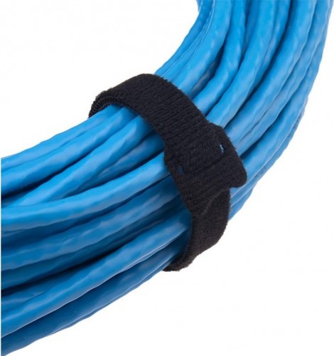 Многоразовый хомут–липучка REXANT 150х12 мм, черный (упак. 12 шт.) 07-7156 - изображение 4