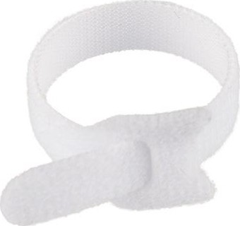 Многоразовый хомут–липучка REXANT 150х12 мм, белый (упак. 12 шт.) 07-7151