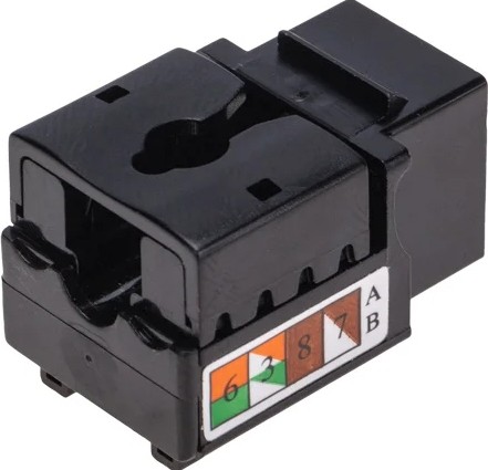 Модуль вставка REXANT 02-0255 Keystone, UTP неэкранированный, CAT6