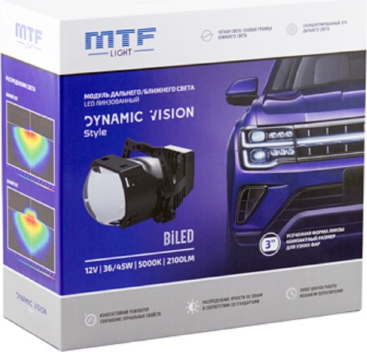 Модули светодиодные MTF LIGHT DYNAMIC VISION, 12В, 45ВТ, 5500К, 3 дюйма, 2шт. бескорпусные HL45K50S - изображение 5