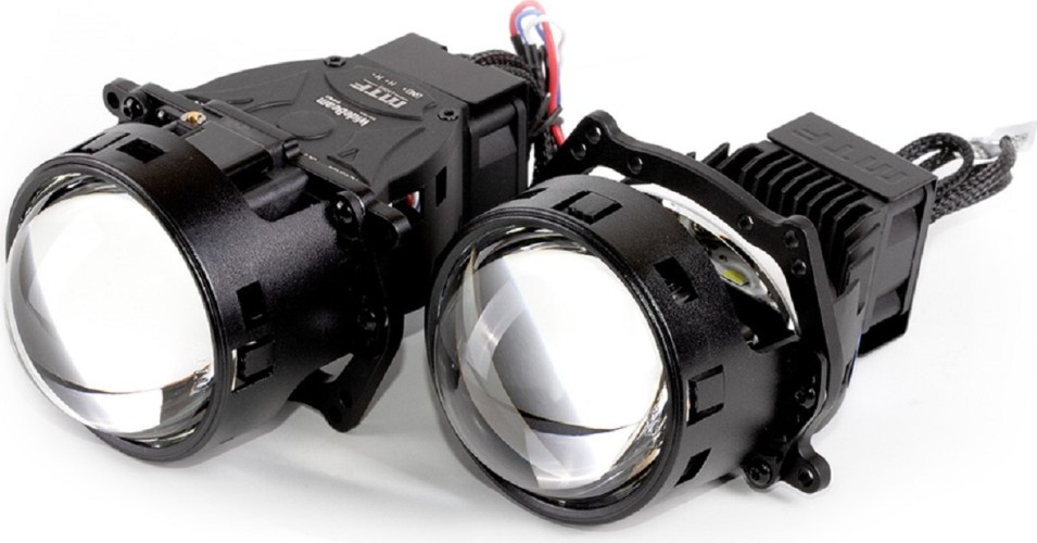Модули светодиодные MTF LIGHT WideBeam, 12В, 53/65Вт, 6000К, 3 дюйма, 2шт. ближнего/дальнего света линзованные, бескорпусные, HL65K60 - изображение 2