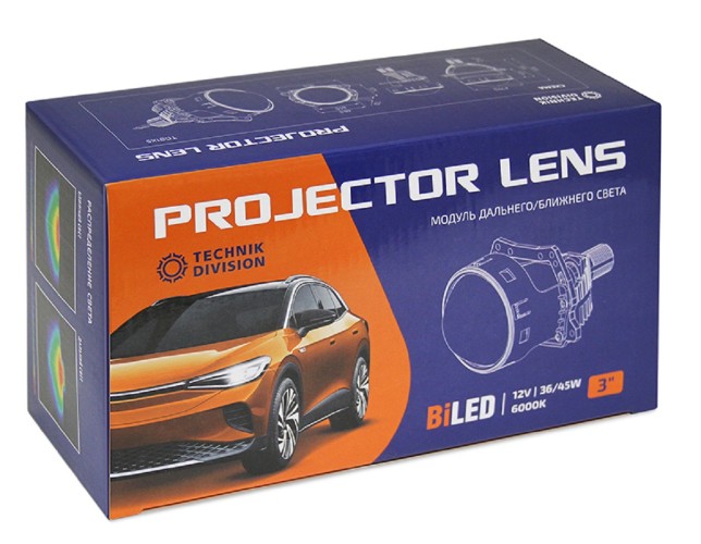 Модули светодиодные MTF LIGHT TECHNIK DIVISION, 12В, 45Вт, 6000К, 3" biled линзованные, бескорпусные TD01K5 - изображение 4